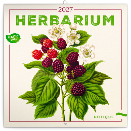 Nástěnný poznámkový kalendář 2027 Herbář