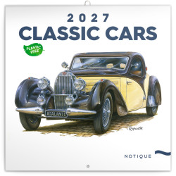 Nástěnný poznámkový kalendář 2027 Classic Cars - Václav Zapadlík