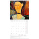 Nástěnný poznámkový kalendář 2027 Amedeo Modigliani