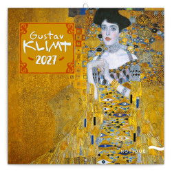 Nástěnný poznámkový kalendář 2027 Gustav Klimt