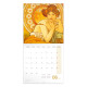 Nástěnný poznámkový kalendář 2027 Alfons Mucha