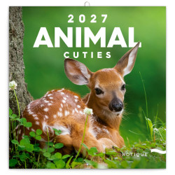 Nástěnný poznámkový kalendář 2027 Mláďata