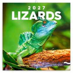 Nástěnný poznámkový kalendář 2027 Ještěři 
