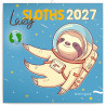 Nástěnný poznámkový kalendář 2027 Pohodoví lenochodi