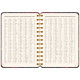 Spirálový 18měsíční diář B6 - Rudé květy 2026/2027