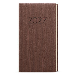 Týdenní diář 2027 Jakub Wood kapesní - hnědá