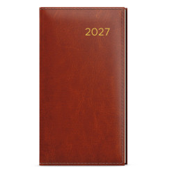 Týdenní diář 2027 Jakub Premier kapesní - hnědá