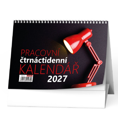 Stolní kalendář 2027 Pracovní kalendář Čtrnáctidenní