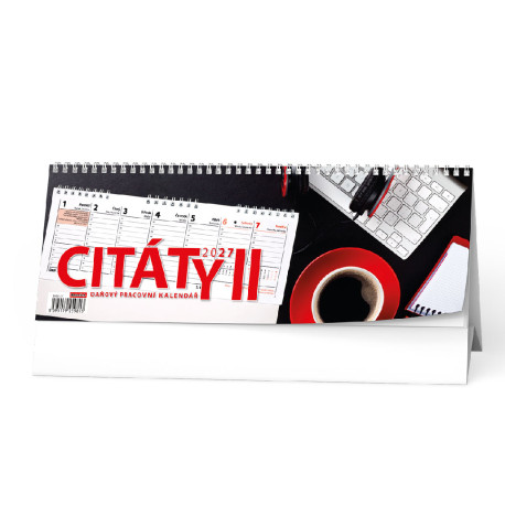Stolní kalendář 2027 Pracovní kalendář CITÁTY II