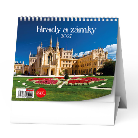 Stolní kalendář 2027 IDEÁL - Hrady a zámky 
