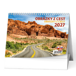 Stolní kalendář 2027 Obrázky z cest 