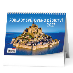 Stolní kalendář 2027 Poklady světového dědictví