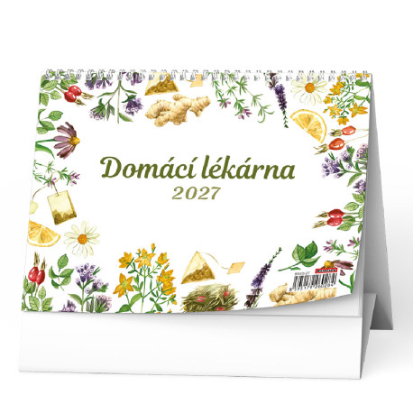 Stolní kalendář 2027 Domácí lékárna (Renata Raduševa Herber) 