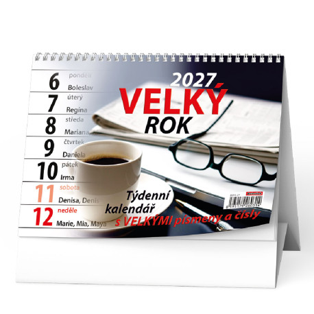 Stolní kalendář 2027 Velký rok                       