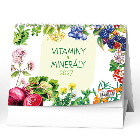 Stolní kalendář 2027 Vitamíny a minerály Renaty Raduše Herber