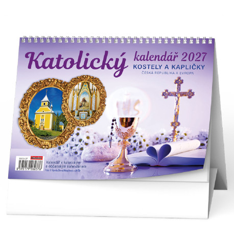 Stolní kalendář 2027 Katolický kalendář /kostely a kapličky/