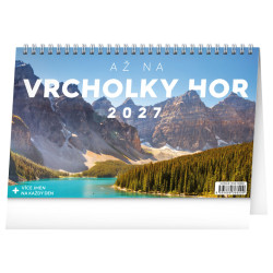 Stolní kalendář 2027 Až na vrcholky hor 