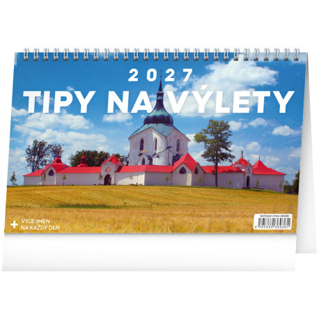 Stolní kalendář 2027 Tipy na výlety 