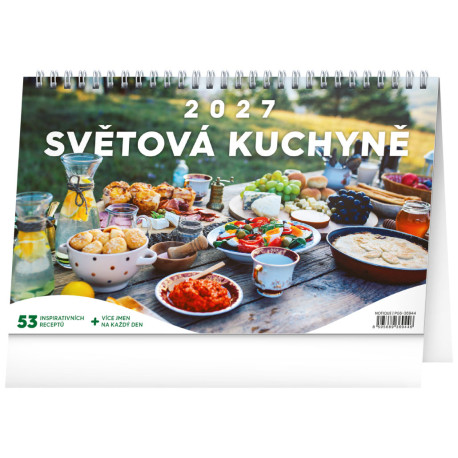 Stolní kalendář 2027 Světová kuchyně
