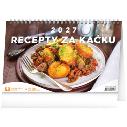 Stolní kalendář 2027 Recepty za kačku