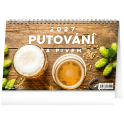 Stolní kalendář 2027 Putování za pivem