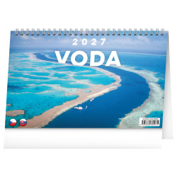 Stolní kalendář 2027 Voda CZ/SK