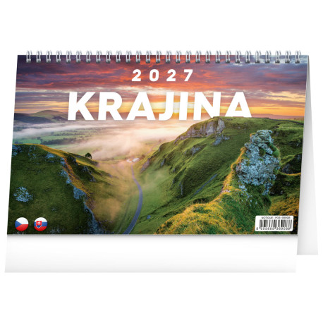Stolní kalendář 2027 Krajina CZ/SK