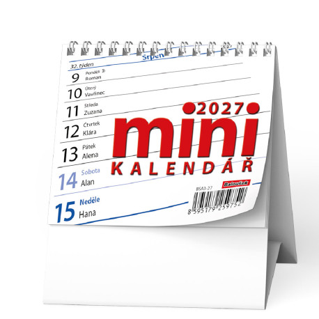 Stolní kalendář 2027 MINI kalendář