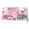 Stolní kalendář 2027 Měsíční kalendář (měsíční kalendárium)