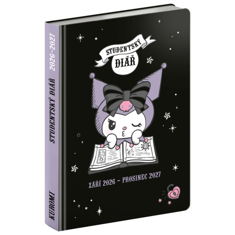 Studentský diář - Kuromi (září 2026 – prosinec 2027)