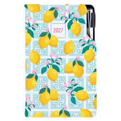 Diář DESIGN týdenní kapesní 2027 český - bílá - Lemon