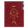 Diář DESIGN denní A4 2027 - bordó - Lapač snů