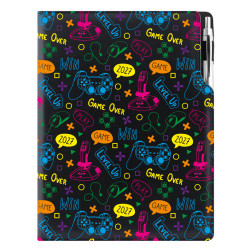 Diář DESIGN denní A4 2027 - černá - Gamer