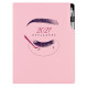 Diář DESIGN týdenní A4 2027 - světle růžová - Kosmetický Eyelashes