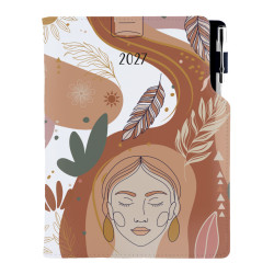Diář DESIGN týdenní B6 2027 - bílá - Beauty