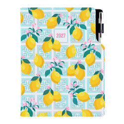 Diář DESIGN týdenní B5 2027 - bílá - Lemon