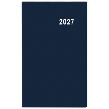 Týdenní diář 2027 Gustav PVC kapesní - modrá