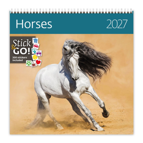 Nástěnný kalendář 2027 - Horses