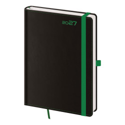 Denní diář A5 2027 Black Green 