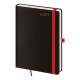 Týdenní diář A5 2027 Black Red 