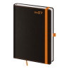 Týdenní diář A5 2027 Black Orange 
