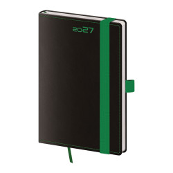 Týdenní kapesní diář 2027 Black Green