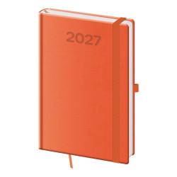 Týdenní diář s poznámkami A5 2027 Print Pop - oranžová