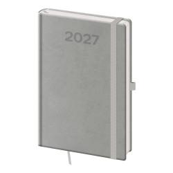 Týdenní diář s poznámkami A5 2027 Print Pop - šedá