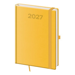 Denní diář A5 2027 Print Pop - žlutá