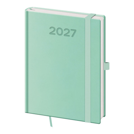 Denní diář B6 2027 Print Pop - světle zelená