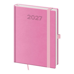 Týdenní diář B6 2027 Print Pop - růžová