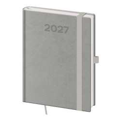 Týdenní diář B6 2027 Print Pop - šedá