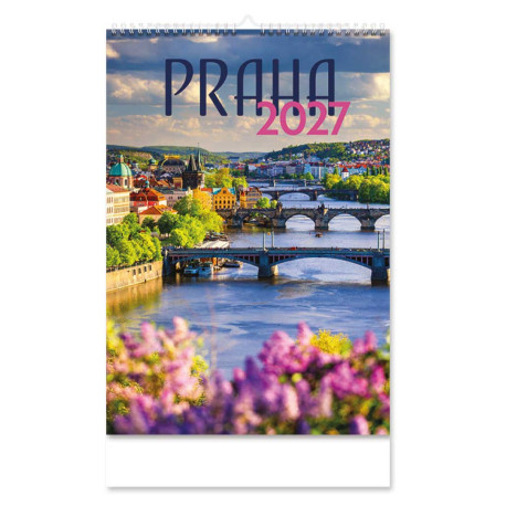 Nástěnný kalendář 2027 český Praha