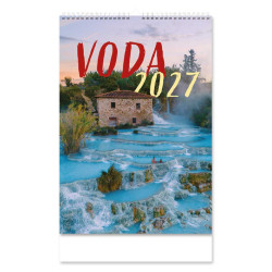 Nástěnný kalendář 2027 český Voda